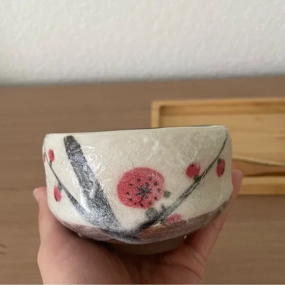 Plum Blossom Matcha Bowl - Picture 3 of 6